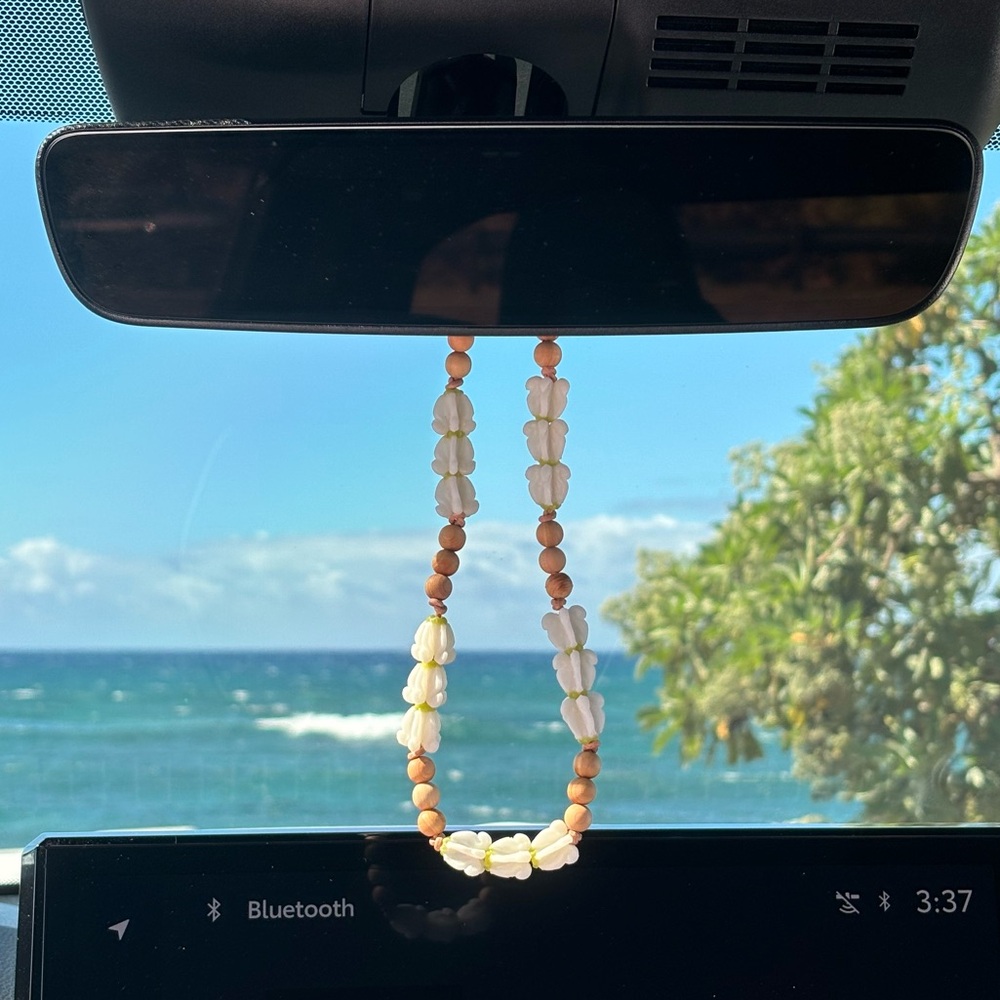 Crown Flower Beaded Car Lei